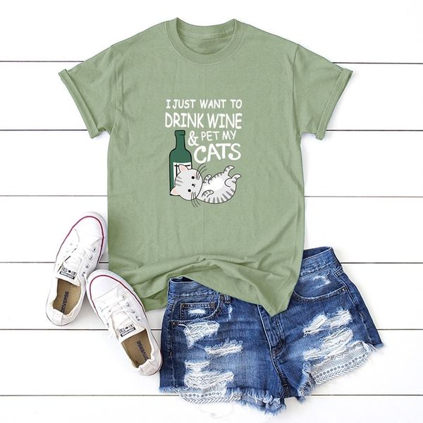 women's t-shirt 2021 cute cat letter cartoon 100% cotton short-sleeved casual soft female women plus size harajuku top, White
women's t-shirt 2021 cute cat letter cartoon 100% cotton short-sleeved casual soft female women plus size harajuku top, White