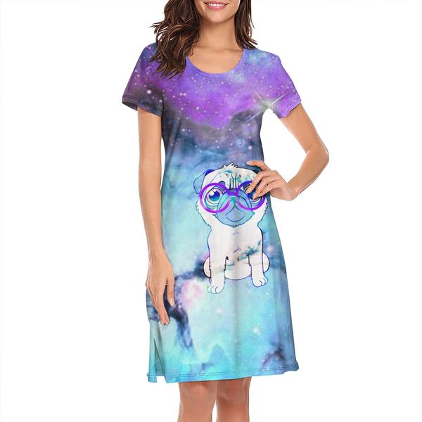 nighties for women glasses pug galaxy starry sky design fun cute short sleeve nightdress colorful sunglasses in colorful witch halloween, Black;red
nighties for women glasses pug galaxy starry sky design fun cute short sleeve nightdress colorful sunglasses in colorful witch halloween, Black;red