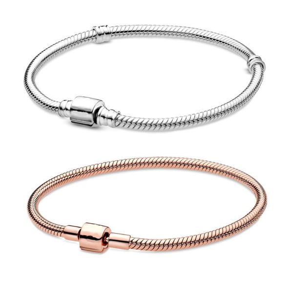 new 2020 100% 925 sterling silver spring moments barrel clasp snake chain bracelet fit diy women original fashion jewelry gift, Black
new 2020 100% 925 sterling silver spring moments barrel clasp snake chain bracelet fit diy women original fashion jewelry gift, Black