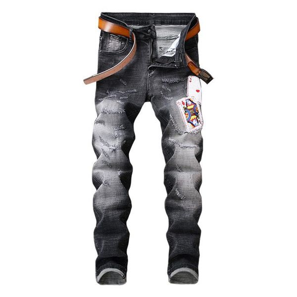 mens distressed ripped skinny jeans 2019 fashion designer mens jeans slim motorcycle biker causal mens hip hop denim pants size 30-38, Blue
mens distressed ripped skinny jeans 2019 fashion designer mens jeans slim motorcycle biker causal mens hip hop denim pants size 30-38, Blue