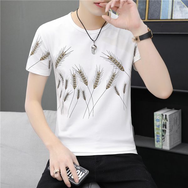 t-shirts men wheat ear printed 95%cotton thin short sleeve summer casual tees male, White;black
t-shirts men wheat ear printed 95%cotton thin short sleeve summer casual tees male, White;black