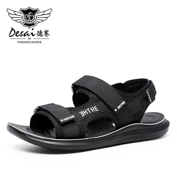 desai men's sandals summer men shoes breathable walking beach sports slippers outdoor men shoes flat casual, Black
desai men's sandals summer men shoes breathable walking beach sports slippers outdoor men shoes flat casual, Black