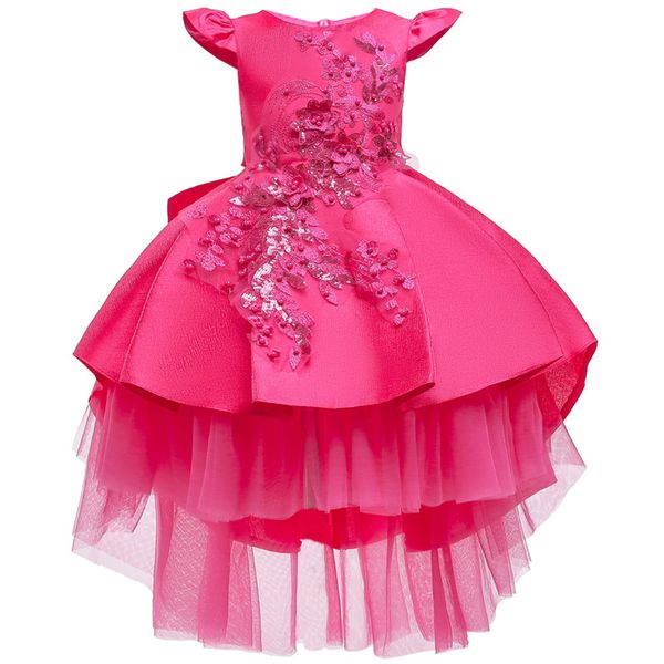 girls dress elegant christmas princess children party dress wedding gown beaded applique kids dresses for girls party, Red;yellow
girls dress elegant christmas princess children party dress wedding gown beaded applique kids dresses for girls party, Red;yellow