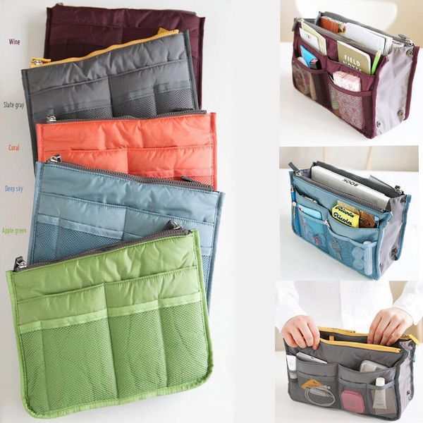 women large capacity cosmetic bag travel portable insert zipper makeup bag handbag organizer purse liner toiletry organize
women large capacity cosmetic bag travel portable insert zipper makeup bag handbag organizer purse liner toiletry organize