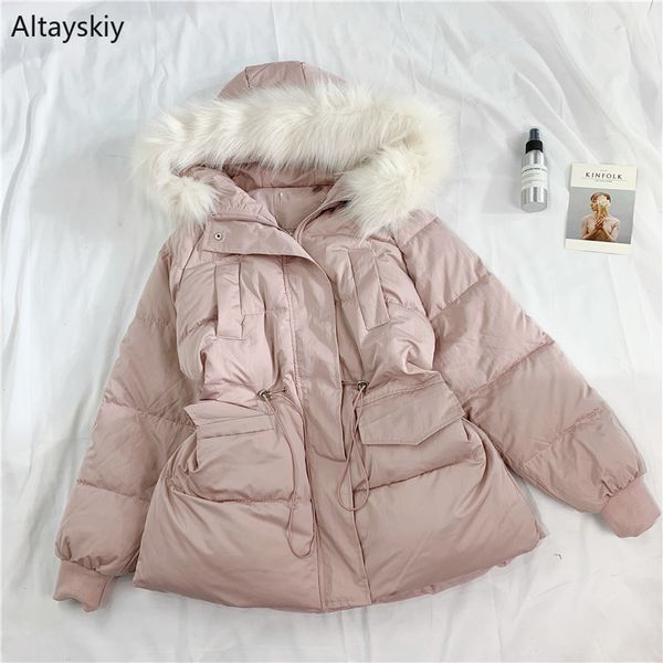 parkas women winter thicker warm hooded fur collar simple all-match korean style leisure daily parka womens soft trendy coats, Black
parkas women winter thicker warm hooded fur collar simple all-match korean style leisure daily parka womens soft trendy coats, Black