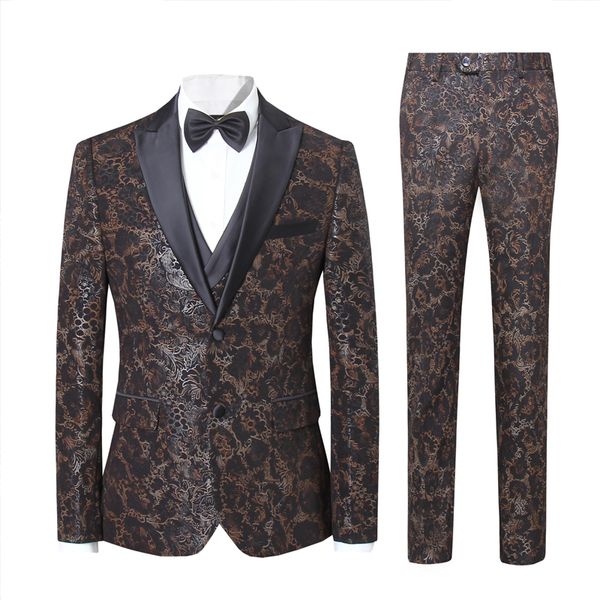 2020 new arrival new men's suits pattern print leisure suit slim fit designs costume 3 pieces (jacket+vest+pants, White;black
2020 new arrival new men's suits pattern print leisure suit slim fit designs costume 3 pieces (jacket+vest+pants, White;black