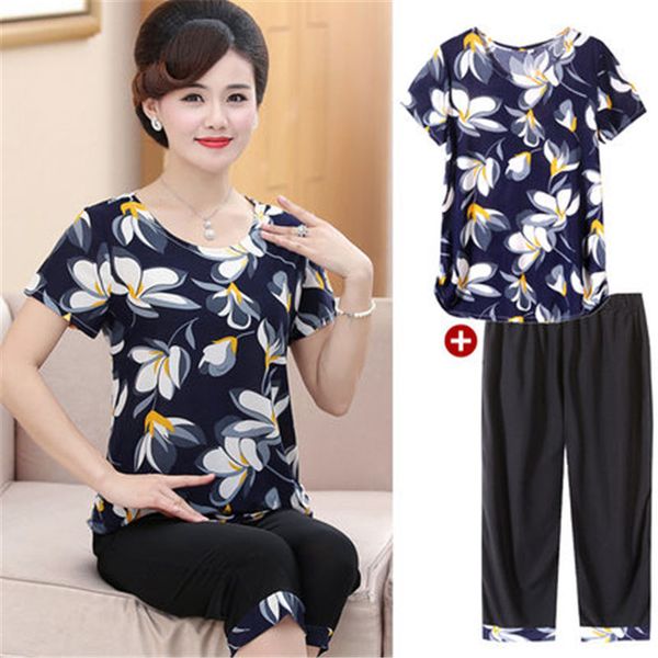t-shirts suits 2020 summer middle-aged women clothes casual two-piece set womens large size loose printed t-shirts female x761, White
t-shirts suits 2020 summer middle-aged women clothes casual two-piece set womens large size loose printed t-shirts female x761, White