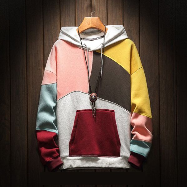 new spring stitching men hoodie harajuku style couple loose sweatshirt patchwork women hooded pullovers 2020 new autumn arrivals, Black
new spring stitching men hoodie harajuku style couple loose sweatshirt patchwork women hooded pullovers 2020 new autumn arrivals, Black