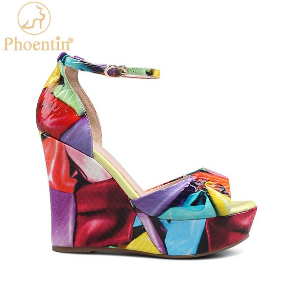 phoentin 2020 high platform shoes summer multi-colored sandals wedges ankle cross strap buckle party shoes ladies peep toe ft988, Black
phoentin 2020 high platform shoes summer multi-colored sandals wedges ankle cross strap buckle party shoes ladies peep toe ft988, Black