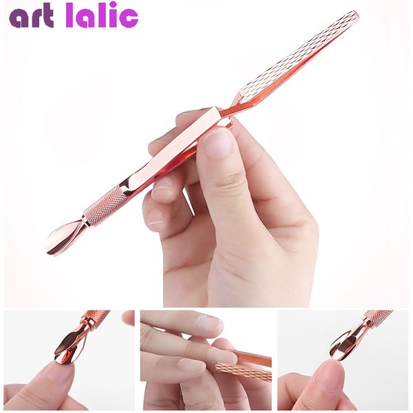 2 way rose gold stainless steel cuticle pusher nail gel tips sculpting shaping tweezers nail art clip manicure tools form
2 way rose gold stainless steel cuticle pusher nail gel tips sculpting shaping tweezers nail art clip manicure tools form