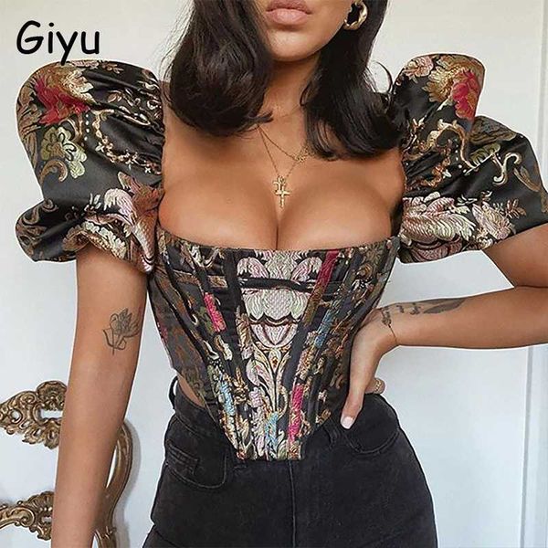 giyu club party blouses women 2020 summer elegant vintage print shirts lantern sleeve slash neck backless crop blusas, White
giyu club party blouses women 2020 summer elegant vintage print shirts lantern sleeve slash neck backless crop blusas, White