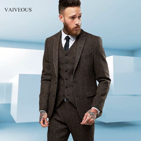 custom made tweed wool brown herringbone men suit british style modern blazer 3 pieces skinny men suits (jacket+pants+vest) 2018, White;black
custom made tweed wool brown herringbone men suit british style modern blazer 3 pieces skinny men suits (jacket+pants+vest) 2018, White;black