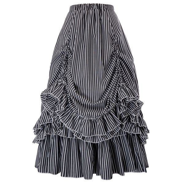 retro vintage gothic black white stripes суета юбка пастельный гот стимпанк партии клуба рокабилли юбки женские макси юбка
retro vintage gothic black white stripes суета юбка пастельный гот стимпанк партии клуба рокабилли юбки женские макси юбка