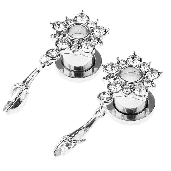 1 pair women stainless steel crystal earrings gauges tunnels 0g / 00g plugs kit dangle ear plugs stretching kit piercing plug eyelets, Slivery;golden
1 pair women stainless steel crystal earrings gauges tunnels 0g / 00g plugs kit dangle ear plugs stretching kit piercing plug eyelets, Slivery;golden