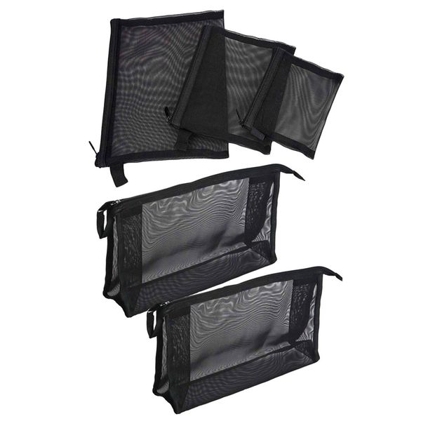 2pcs cosmetics see through make up bag/organizer & 3 pcs (s/m/l)zipper mesh bags, beauty makeup cosmetic accessories organizer
2pcs cosmetics see through make up bag/organizer & 3 pcs (s/m/l)zipper mesh bags, beauty makeup cosmetic accessories organizer