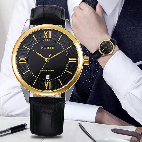 north mens wrist watch waterpoof leather band army sport watches man quartz watch men day date male clock, Slivery;brown
north mens wrist watch waterpoof leather band army sport watches man quartz watch men day date male clock, Slivery;brown
