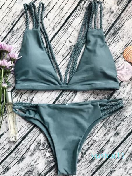 fashion-swimwear women triangle two piece padded bikini set bandage push-up bra tankini solid bathing suit beachwear swimsuit
fashion-swimwear women triangle two piece padded bikini set bandage push-up bra tankini solid bathing suit beachwear swimsuit