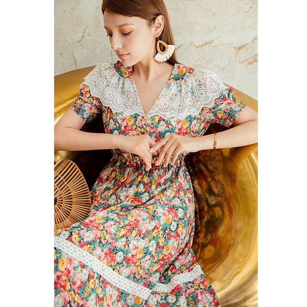 yigelila women summer print long dress fashion lace v-neck short sleeve a-line dress empire slim ankle-length floral 65774, Black;gray
yigelila women summer print long dress fashion lace v-neck short sleeve a-line dress empire slim ankle-length floral 65774, Black;gray