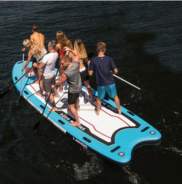 Aqua Marina MEGA 550*152*20 cm gran tamaño inflable SUP Stand Up Paddle Board tabla de surf inflable barco con cámara de montaje A01014
Aqua Marina MEGA 550*152*20 cm gran tamaño inflable SUP Stand Up Paddle Board tabla de surf inflable barco con cámara de montaje A01014