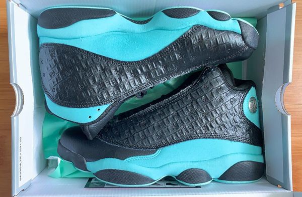 13 13s tiffany island green men basketball shoes black metallic silver sports sneakers with box ing
13 13s tiffany island green men basketball shoes black metallic silver sports sneakers with box ing