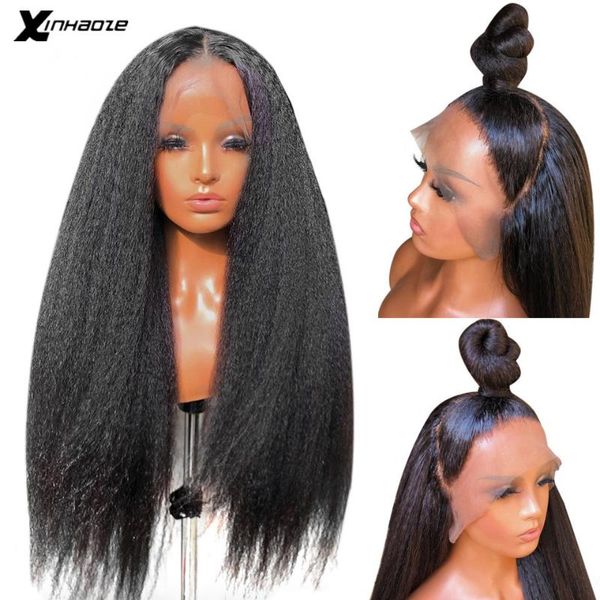lace wigs kinky straight wig front human hair brazilian 360 frontal 150 180 density italian yaki, Black;brown
lace wigs kinky straight wig front human hair brazilian 360 frontal 150 180 density italian yaki, Black;brown
