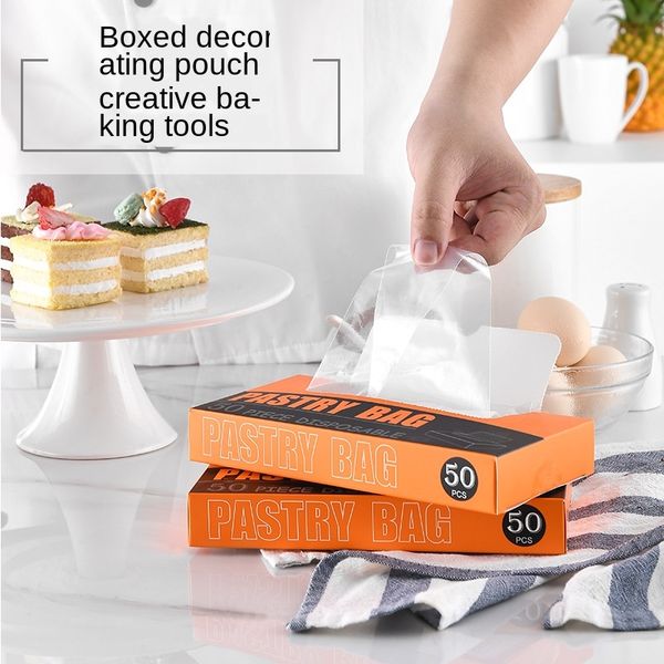 50 pcs paper box transparent pe disposable thickened decorating bag cake decorating cookies squeezing baking tools
50 pcs paper box transparent pe disposable thickened decorating bag cake decorating cookies squeezing baking tools