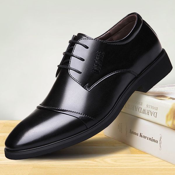 large size men leather shoes business casual wedding shoes dress men zapatos de hombre formal dress, Black
large size men leather shoes business casual wedding shoes dress men zapatos de hombre formal dress, Black