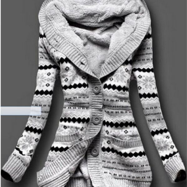 womens hooded knitted cardigan 2020 fashion women autumn full sleeve long loose plus velvet thick knitted hooded sweater, White;black
womens hooded knitted cardigan 2020 fashion women autumn full sleeve long loose plus velvet thick knitted hooded sweater, White;black