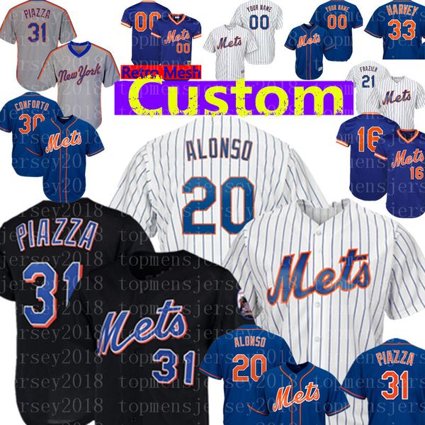 20 Pete Alonso Jersey New York Custom Mets 48 Jacob deGrom 31 Mike Piazza 8 Gary Carter 41 Tom Seaver 17 Hernandez Baseball
20 Pete Alonso Jersey New York Custom Mets 48 Jacob deGrom 31 Mike Piazza 8 Gary Carter 41 Tom Seaver 17 Hernandez Baseball