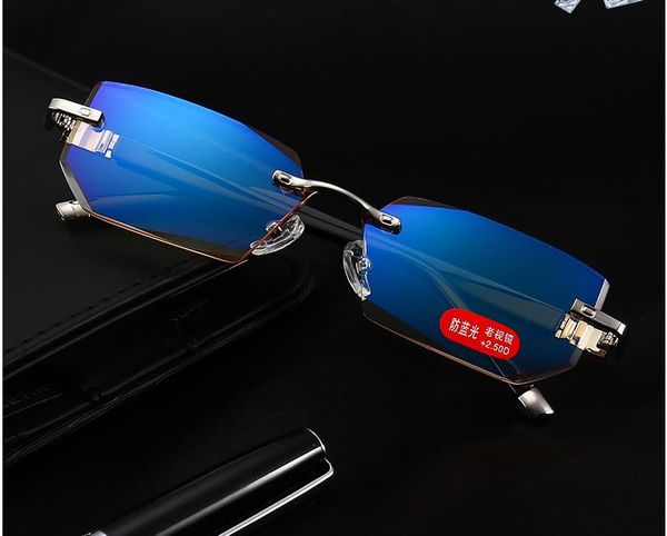fashion reading glasses men and women anti-blue light diamond trimming frameless metal high-grade reading glasses, White;black
fashion reading glasses men and women anti-blue light diamond trimming frameless metal high-grade reading glasses, White;black