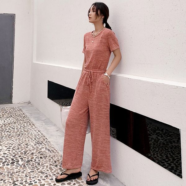 women casual drawstring two piece set t shirts and pants elastic tracksuit lady sportswear sleep suits, White
women casual drawstring two piece set t shirts and pants elastic tracksuit lady sportswear sleep suits, White