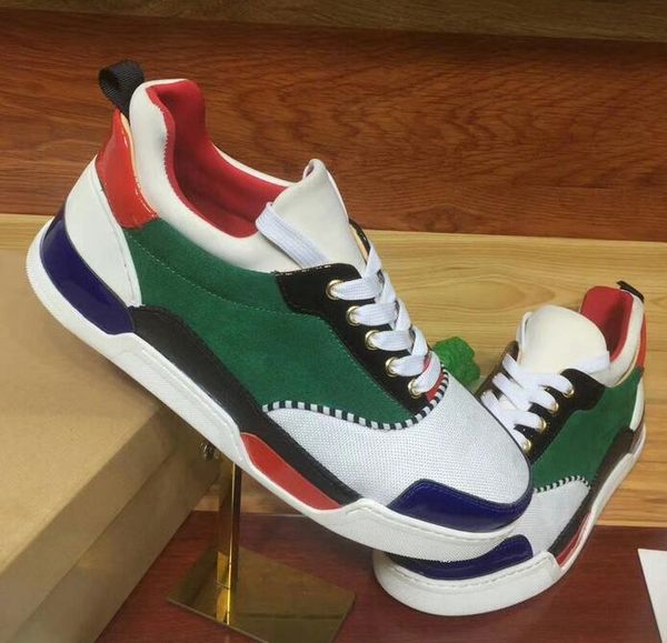 2019 popular designer red black sole man sneakers fashion rivets patchwork mixed colors lace up man casual shoes size35-46
2019 popular designer red black sole man sneakers fashion rivets patchwork mixed colors lace up man casual shoes size35-46