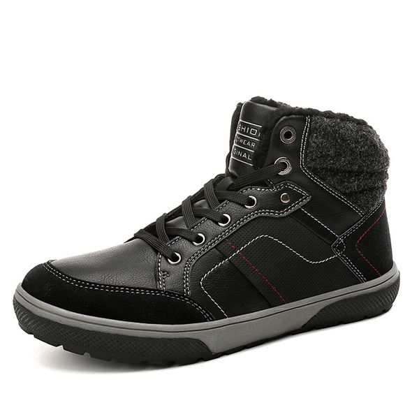 fashion winter outdoor sports men's shoes non-slip walking shoes high to help plus velvet models travel men casual, Black
fashion winter outdoor sports men's shoes non-slip walking shoes high to help plus velvet models travel men casual, Black