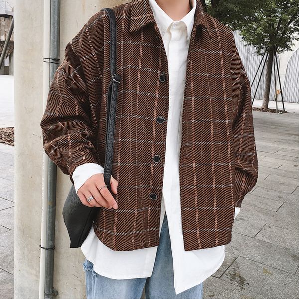 2019 spring new campus wind korean version of the couple loose long sleeves thin plaid casual shirt small fresh men's clothing, White;black
2019 spring new campus wind korean version of the couple loose long sleeves thin plaid casual shirt small fresh men's clothing, White;black