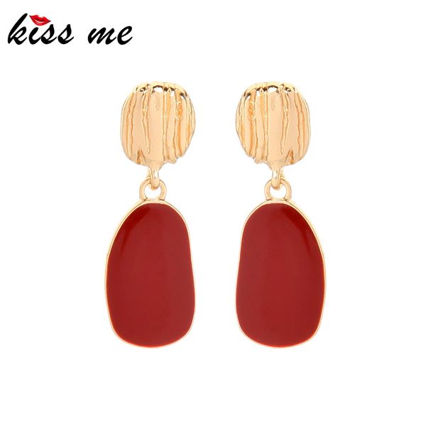 kissme ol style stud earrings for women gifts unique red enamel geometric gold color alloy earrings fashion jewelry accessories, Golden;silver
kissme ol style stud earrings for women gifts unique red enamel geometric gold color alloy earrings fashion jewelry accessories, Golden;silver