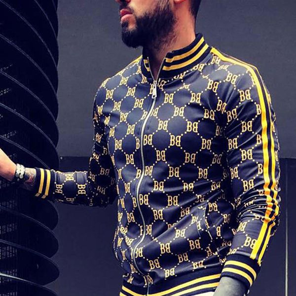 plaid men casual zipper jacket autumn sports wear sweatshirt fashion man high street jackets casual top, Black;brown
plaid men casual zipper jacket autumn sports wear sweatshirt fashion man high street jackets casual top, Black;brown