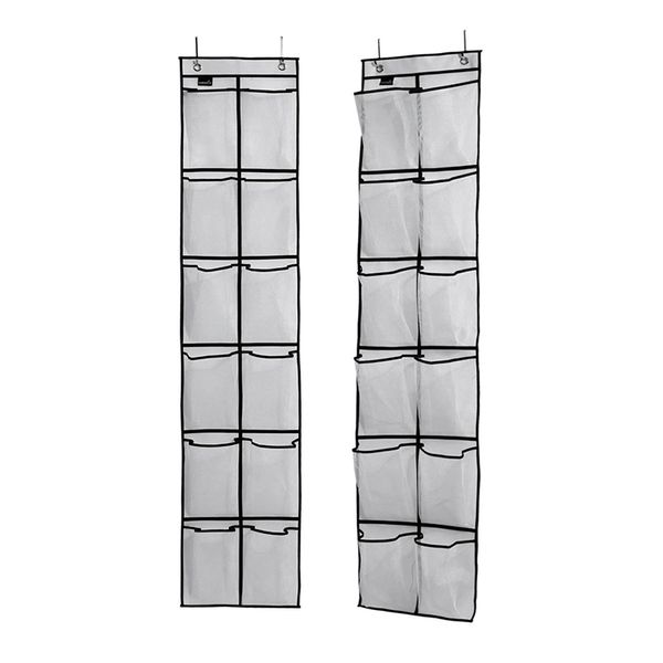over the door shoe organizer 12 mesh pockets,item snack pocket,hanging narrow closet door, white, 2 pieces
over the door shoe organizer 12 mesh pockets,item snack pocket,hanging narrow closet door, white, 2 pieces