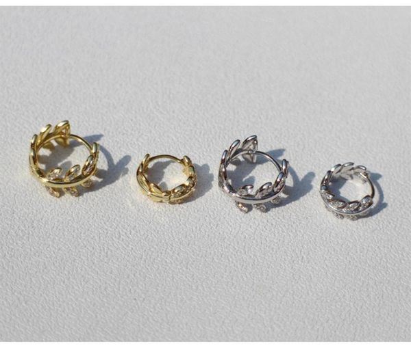 hoop & huggie 925 sterling silver earring stylish zircon olive leaf ear ring wild simple delicate exaggeration woman girl jewelry, Golden;silver
hoop & huggie 925 sterling silver earring stylish zircon olive leaf ear ring wild simple delicate exaggeration woman girl jewelry, Golden;silver