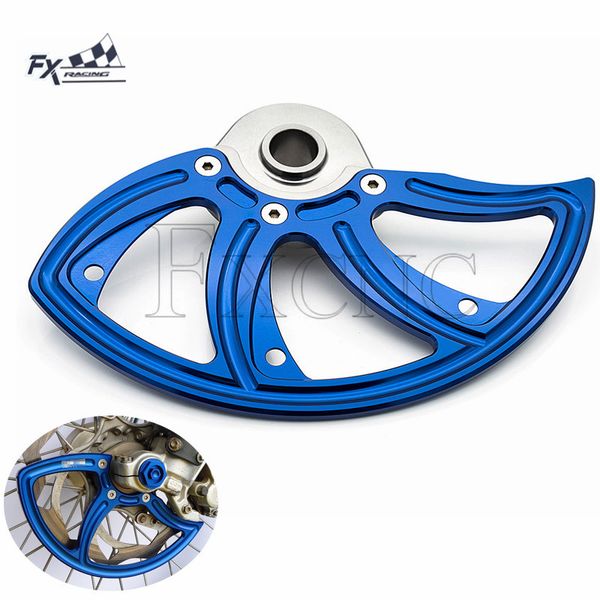 

blue orange front brake disc guard for husqvarna te fe tc fc tx fx fs 125 150 200 250 350 390 450 501 for sx exc xc sxf excf