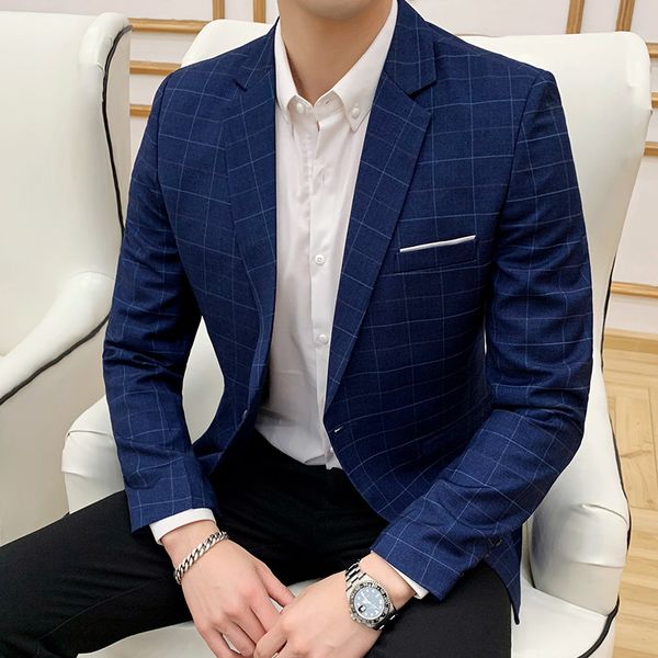 autumn mens suits blazers asia size s m xl xxl xxxl men suit jacket slim design striped plaid coat, White;black
autumn mens suits blazers asia size s m xl xxl xxxl men suit jacket slim design striped plaid coat, White;black