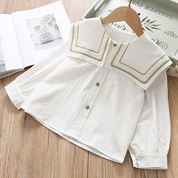 Girls Spring Shirt 2020 New Style Baby Girls Solid Color Navy Style Long-sleeved Shirt Children Large Lapel Shirt Fashion
Girls Spring Shirt 2020 New Style Baby Girls Solid Color Navy Style Long-sleeved Shirt Children Large Lapel Shirt Fashion