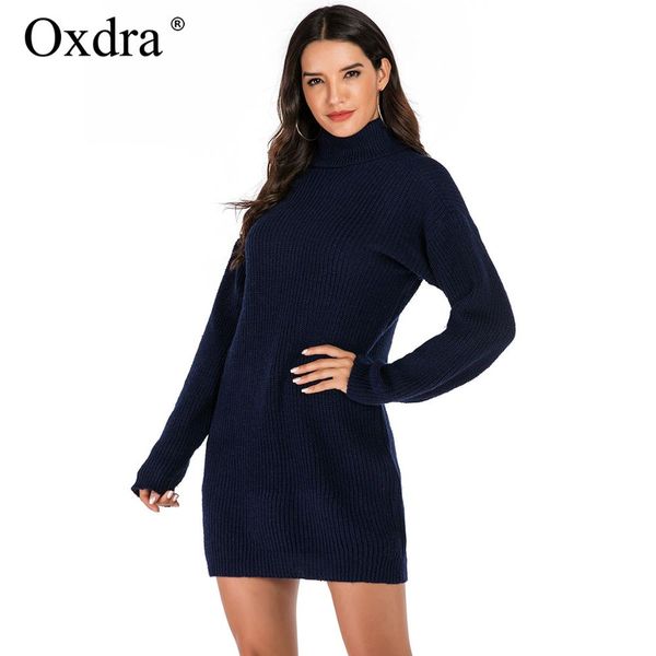 oxdra women solid turtleneck knitted sweater 2019 autumn winter fashion female long pullover sweaters ladies loose knitwear, White;black
oxdra women solid turtleneck knitted sweater 2019 autumn winter fashion female long pullover sweaters ladies loose knitwear, White;black
