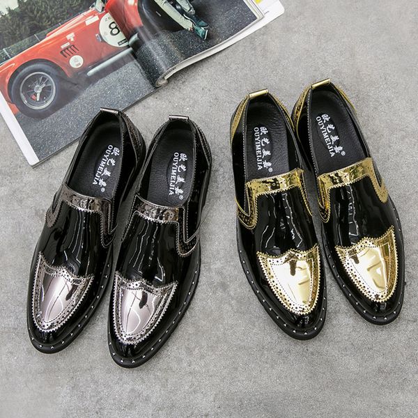 cool fashion men dress shoes rivet black party wedding shoes pointed toe flats nightclub stage hair stylist loafers
cool fashion men dress shoes rivet black party wedding shoes pointed toe flats nightclub stage hair stylist loafers