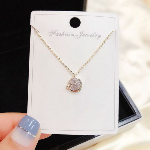 migga micro paved cubic zircon round pendant necklace with star moon gold color women chain jewelry, Silver
migga micro paved cubic zircon round pendant necklace with star moon gold color women chain jewelry, Silver