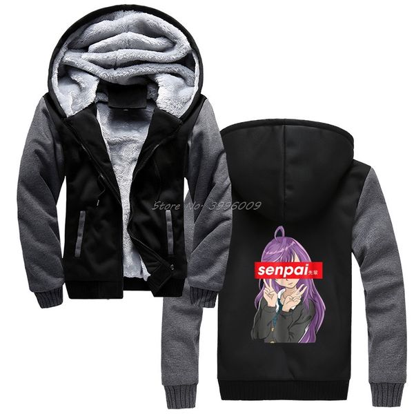 men hoodies fashion japanese anime girl hoodies notice me senpai winter keep warm thicken sweatshirts streetwear, Black
men hoodies fashion japanese anime girl hoodies notice me senpai winter keep warm thicken sweatshirts streetwear, Black