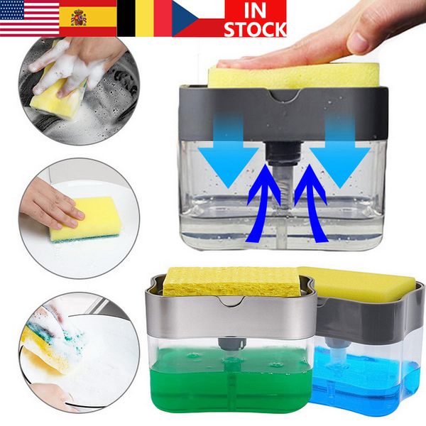 multifunction soap dispenser sponge caddy non-toxic odorless dispenser kitchen rack creative bathroom washing soap storage box
multifunction soap dispenser sponge caddy non-toxic odorless dispenser kitchen rack creative bathroom washing soap storage box