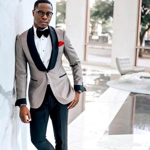 handsome wedding tuxedos black shawl lapel mens blazer suits one button men formal party suits (jacket+pants, Black;gray
handsome wedding tuxedos black shawl lapel mens blazer suits one button men formal party suits (jacket+pants, Black;gray