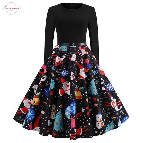 vintage dress long sleeve print christmas dress winter elegant swing party dresses robe femme casual rockabilly vestidos, Black;gray
vintage dress long sleeve print christmas dress winter elegant swing party dresses robe femme casual rockabilly vestidos, Black;gray