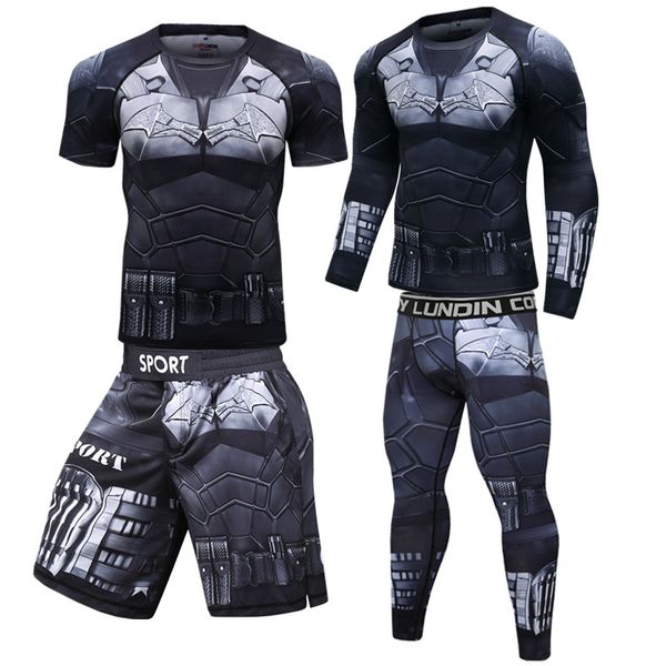 men's sport suits compression quick drying running clothing sets joggers training gym fitness workout rashguard, Black;blue
men's sport suits compression quick drying running clothing sets joggers training gym fitness workout rashguard, Black;blue