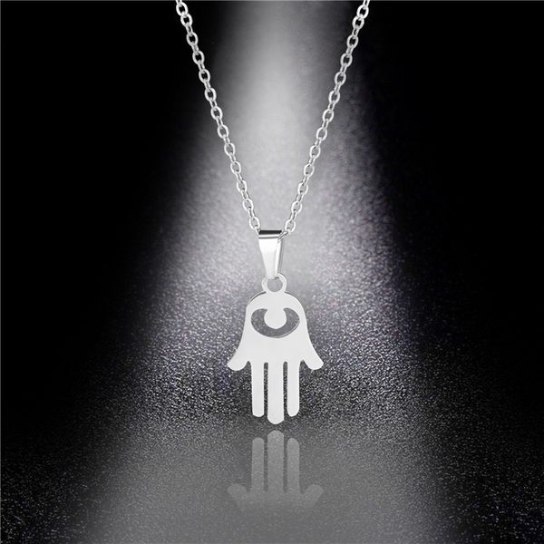 2020 new hit stainless steel evil eyes fatima hamsa hand pendant necklace the devil's eye hand kpop choker party gift, Silver
2020 new hit stainless steel evil eyes fatima hamsa hand pendant necklace the devil's eye hand kpop choker party gift, Silver